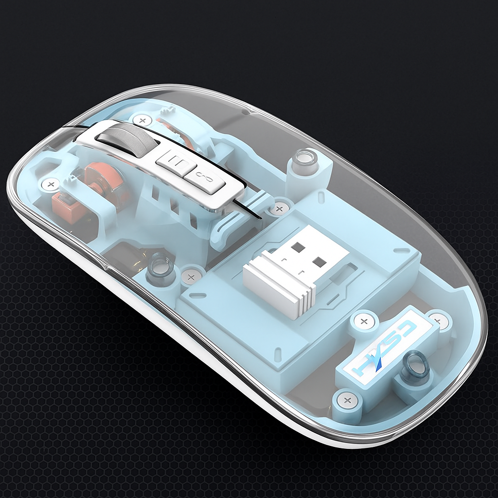 Rechargeable Transparent Mouse